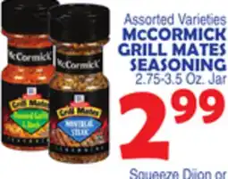 Bravo Supermarkets MCCORMICK GRILL MATES SEASONING offer
