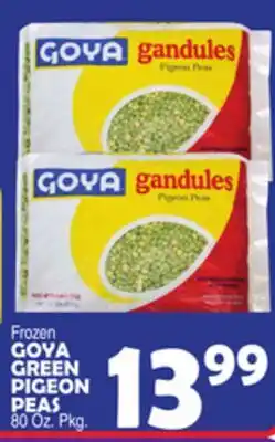 Bravo Supermarkets GOYA GREEN PIGEON PEAS offer