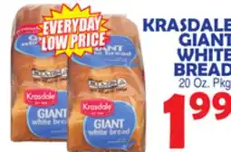 Bravo Supermarkets KRASDALE GIANT WHITE BREAD offer