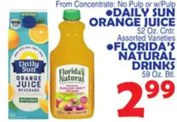 Bravo Supermarkets DAILY SUN ORANGE JUICE offer