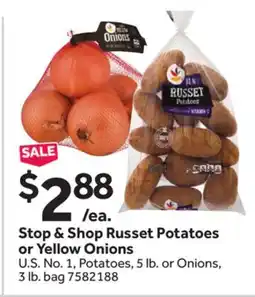 Stop&Shop Stop & Shop Russet Potatoes or Yellow Onions offer