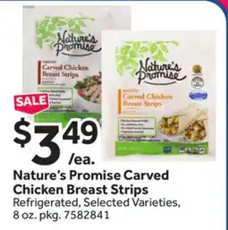 Stop&Shop Nature's Promise Carved Chicken Breast Strips offer