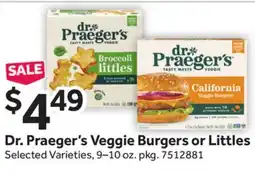 Stop&Shop Dr. Praeger's Veggie Burgers or Littles offer