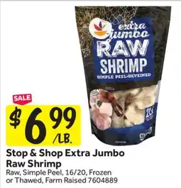 Stop&Shop Stop & Shop Extra Jumbo Raw Shrimp offer