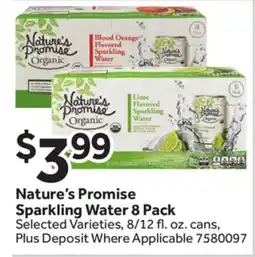 Stop&Shop Nature's Promise Sparkling Water offer