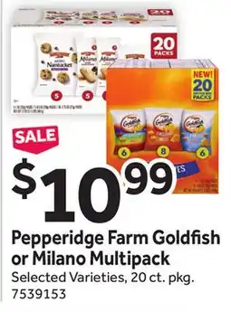 Stop&Shop Pepperidge Farm Goldfish or Milano Multipack offer