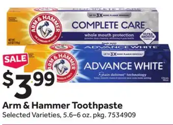 Stop&Shop Arm & Hammer Toothpaste offer