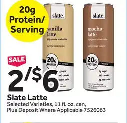 Stop&Shop Slate Latte offer