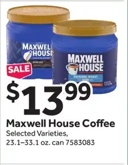 Stop&Shop Maxwell House Coffee offer