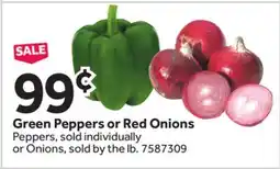 Stop&Shop Green Peppers or Red Onions offer