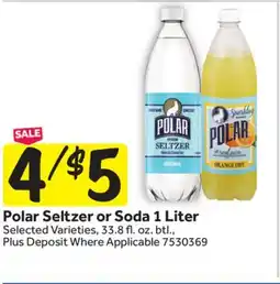 Stop&Shop Polar Seltzer or Soda offer