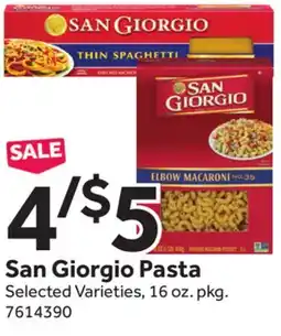 Stop&Shop San Giorgio Pasta offer