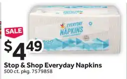 Stop&Shop Stop & Shop Everyday Napkins offer