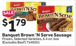 Stop&Shop Banquet Brown'N Serve Sausage offer