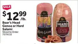 Stop&Shop Boar's Head Genoa or Hard Salami offer