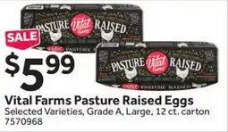 Stop&Shop Vital Farms Pasture Raised Eggs offer