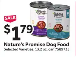 Stop&Shop Nature's Promise Dog Food offer
