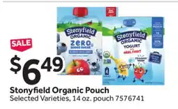 Stop&Shop Stonyfield Organic Pouch offer
