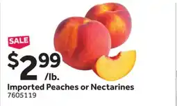 Stop&Shop Imported Peaches or Nectarines offer
