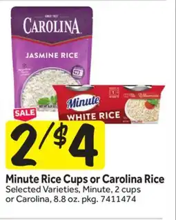 Stop&Shop Minute Rice Cups or Carolina Rice offer