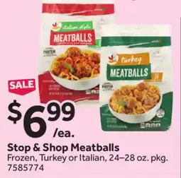Stop&Shop Stop & Shop Meatballs offer