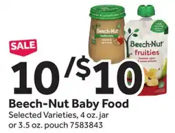 Stop&Shop Beech-Nut Baby Food offer