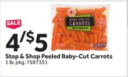Stop&Shop Stop & Shop Peeled Baby-Cut Carrots offer