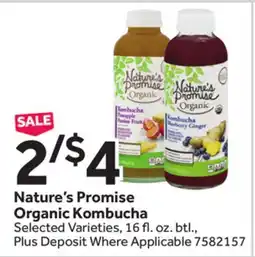 Stop&Shop Nature's Promise Organic Kombucha offer