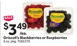 Stop&Shop Driscoll's Blackberries or Raspberries offer