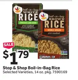 Stop&Shop Stop & Shop Boil-in-Bag Rice offer