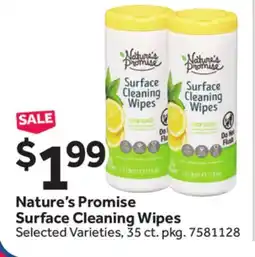 Stop&Shop Nature's Promise Surface Cleaning Wipes offer