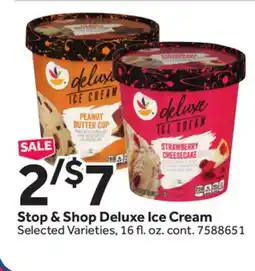Stop&Shop Stop & Shop Deluxe Ice Cream offer