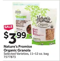 Stop&Shop Nature's Promise Organic Granola offer