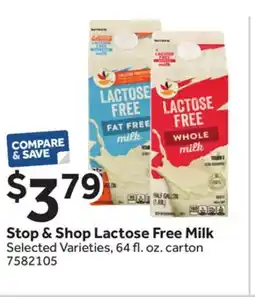 Stop&Shop Stop & Shop Lactose Free Milk offer