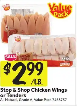 Stop&Shop Stop & Shop Chicken Wings or Tenders offer