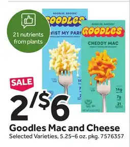 Stop&Shop Goodles Mac and Cheese offer