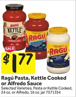 Stop&Shop Ragú Pasta, Kettle Cooked or Alfredo Sauce offer