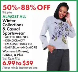 Boscov's ALMOST ALL Winter Collections & Casual Sportswear offer