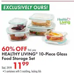 Boscov's HEALTHY LIVING 10-Piece Glass Food Storage Set offer