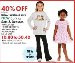 Boscov's Baby, Toddler, & Girls NEW Spring Sets & Dresses offer