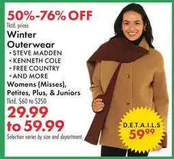Boscov's Winter Outerwear offer