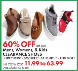 Boscov's Mens, Womens, & Kids CLEARANCE SHOES offer