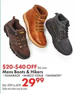 Boscov's Mens Boots & Hikers offer
