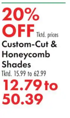 Boscov's Custom-Cut & Honeycomb Shades offer
