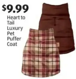 Aldi Heart to Tail Luxury Pet Puffer Coat offer