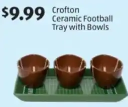 Aldi Crofton Ceramic Football Tray with Bowls offer