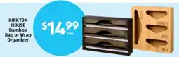 Aldi Kirkton house bamboo bag or wrap organizer offer