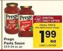 Safeway Prego Pasta Sauce offer