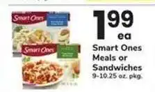 Safeway Smart Ones Meals or Sandwiches offer