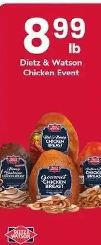 Safeway Dietz & Watson Chicken Event offer